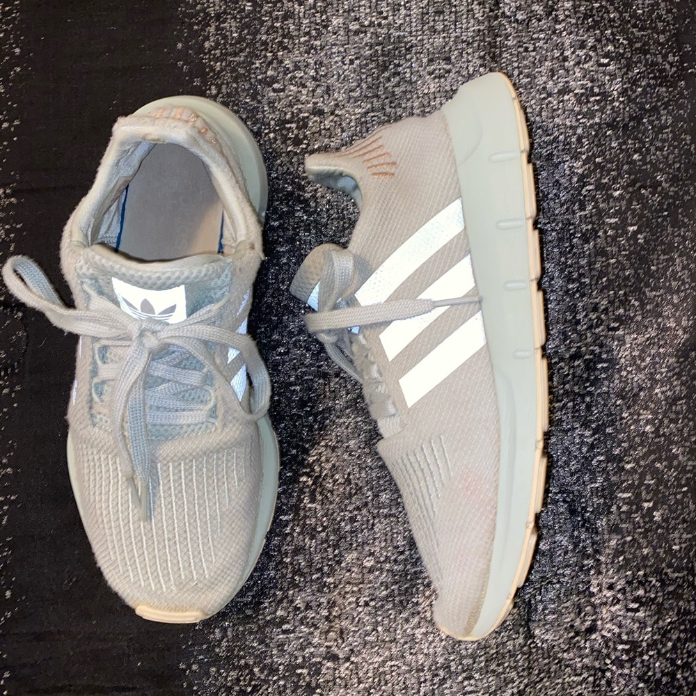 Baby blue adidas shoes size 7